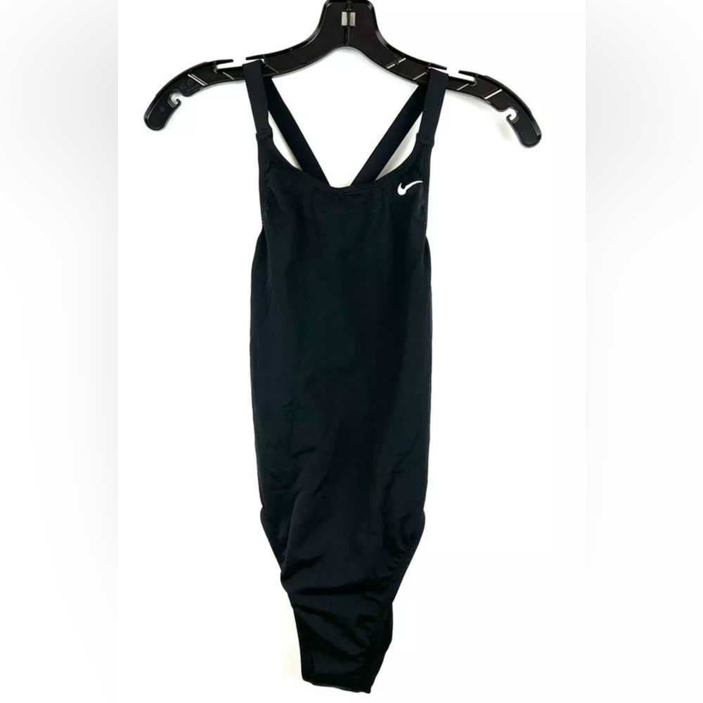 Nike Women’s Hydrastrong Black One Piece Swimsuit Size 34/8